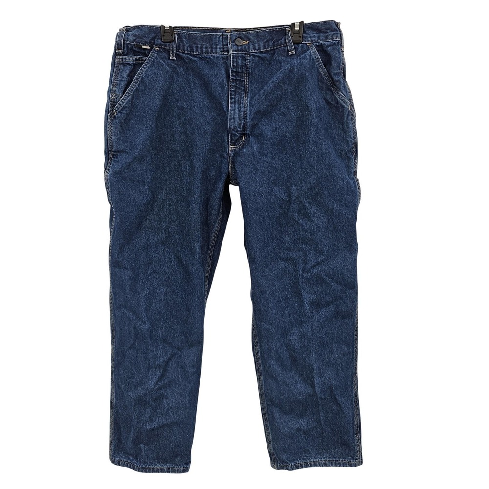 Carhartt FR Jeans Men 38x30 Blue Relaxed Flame Resistant Workwear Oil & Gas‎